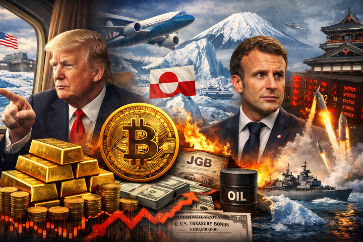 🇮🇸Shock macro, risk-off globale e corsa ai beni rifugio, Bitcoin crisi d'identità (Cosa sto facendo?)
